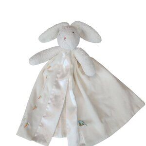 Bunnies by the Bay Bunny Rabbit lovey security blanket Best Friends Carrot Satin
